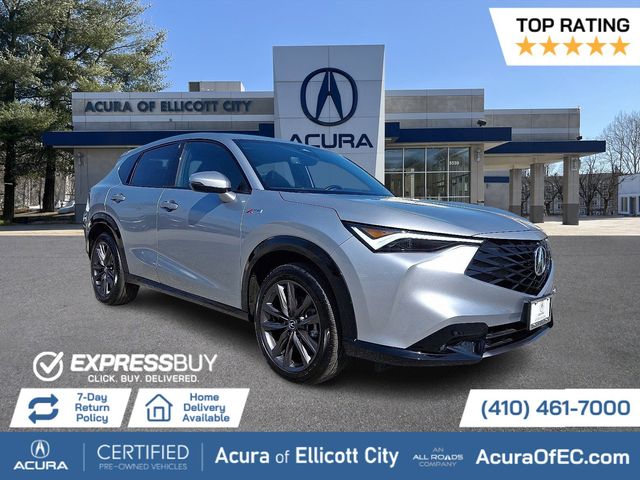 Silver 2025 Acura ADX SH-AWD with A-SPEC Package SUV / Crossover All-Wheel Drive Continuously Variable Transmission