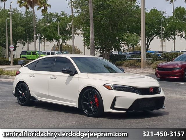 Championship White 2025 Honda Civic Type R FWD Hatchback Front-Wheel Drive 6-Speed Manual