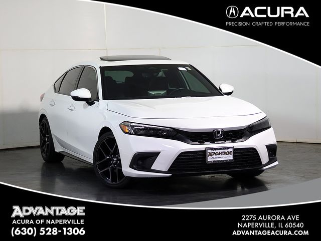 Platinum White Pearl 2024 Honda Civic Hatchback Hatchback Front-Wheel Drive Continuously Variable Transmission