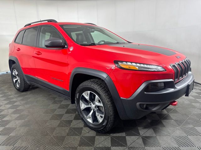Firecracker Red Clearcoat 2017 Jeep Cherokee SUV / Crossover Four-Wheel Drive 9-Speed Automatic