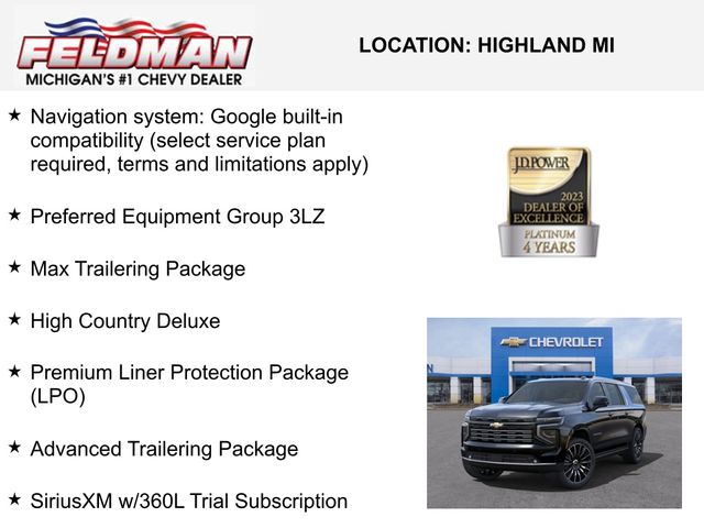 New 2025 Chevrolet Suburban For Sale in Livonia, MI