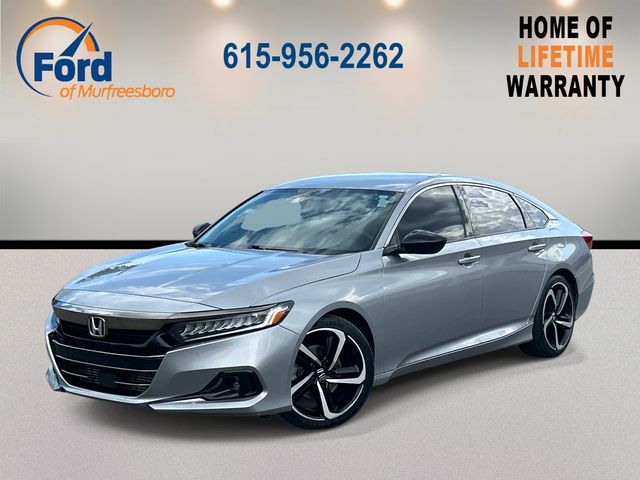 Silver 2022 Honda Accord Sport Special Edition FWD Sedan Front-Wheel Drive Continuously Variable Transmission