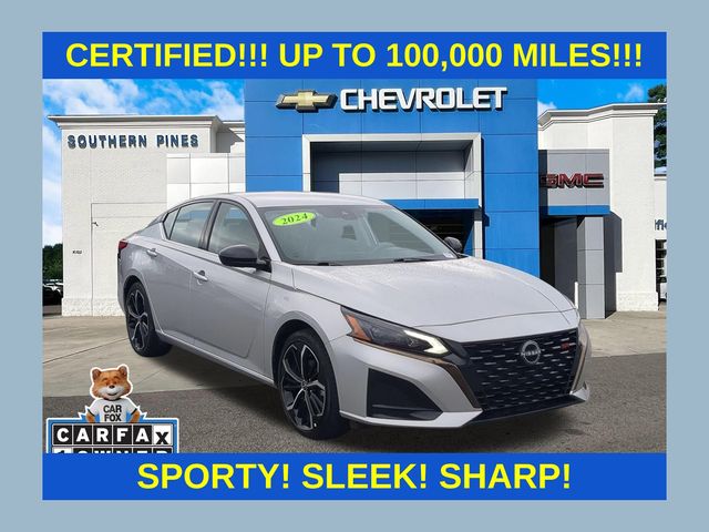 Brilliant Silver Metallic 2024 Nissan Altima Sedan Front-Wheel Drive Continuously Variable Transmission