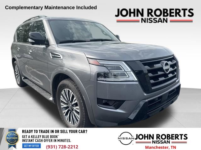 Gray (Gun Metallic) 2023 Nissan Armada SL RWD SUV / Crossover 4X2 7-Speed Automatic