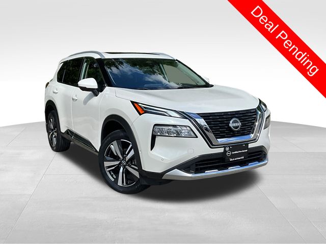 Pearl White Tricoat 2023 Nissan Rogue SUV / Crossover All-Wheel Drive Continuously Variable Transmission