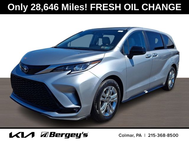 Celestial Silver Metallic 2023 Toyota Sienna XSE 7-Passenger AWD Minivan All-Wheel Drive Continuously Variable Transmission