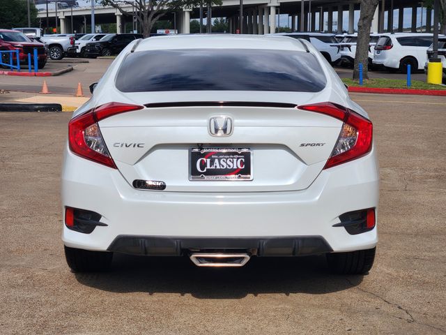 2020 Honda Civic Sport White at Emmons Autoplex