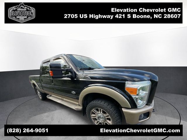 Tuxedo Black Metallic 2014 Ford F-250 Super Duty King Ranch Crew Cab 4WD Pickup Truck Four-Wheel Drive 6-Speed Automatic Overdrive