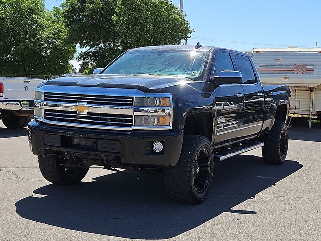 Black 2016 Chevrolet Silverado 2500HD High Country Crew Cab 4WD Pickup Truck Four-Wheel Drive 6-Speed Automatic Overdrive