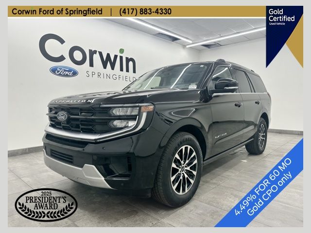 Agate Black Metallic 2025 Ford Expedition Platinum 4WD SUV / Crossover Four-Wheel Drive Automatic