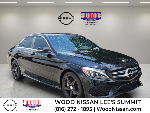Black 2015 Mercedes-Benz C-Class Sedan All-Wheel Drive 7-Speed Automatic