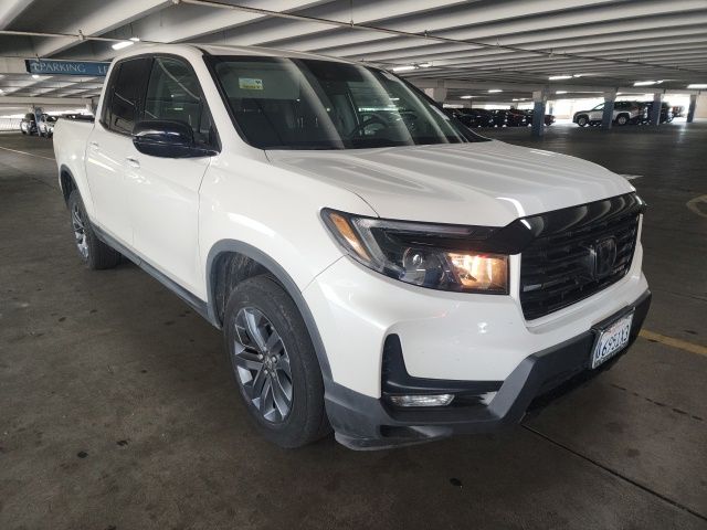 Platinum White Pearl 2023 Honda Ridgeline Pickup Truck All-Wheel Drive 9-Speed Automatic