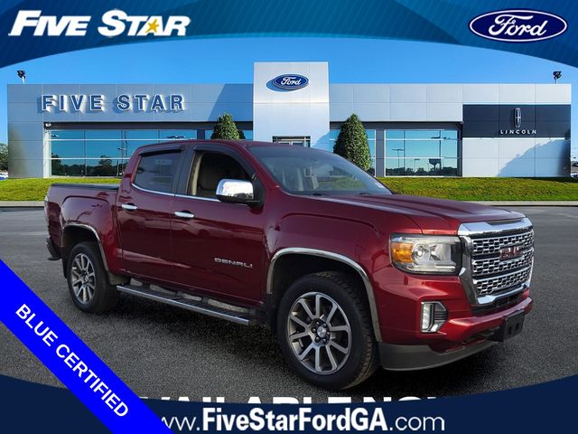 Cayenne Red 2021 GMC Canyon Denali Crew Cab RWD Pickup Truck 4X2 8-Speed Automatic