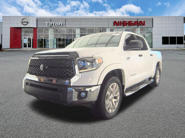 Super White 2021 Toyota Tundra SR5 CrewMax RWD Pickup Truck 4X2 6-Speed Automatic Overdrive