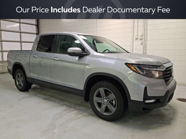 Silver 2023 Honda Ridgeline Pickup Truck All-Wheel Drive 9-Speed Automatic