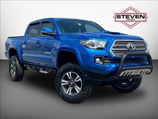 Blazing Blue Pearl 2016 Toyota Tacoma Pickup Truck Four-Wheel Drive 6-Speed Manual