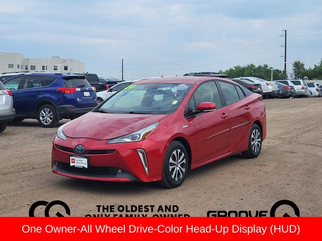 Supersonic Red 2020 Toyota Prius Hatchback All-Wheel Drive Continuously Variable Transmission