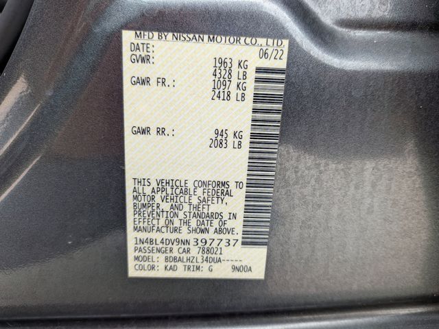 2022 Nissan Altima 2.5 SV Gray at Texan Dodge Chrysler Jeep Ram