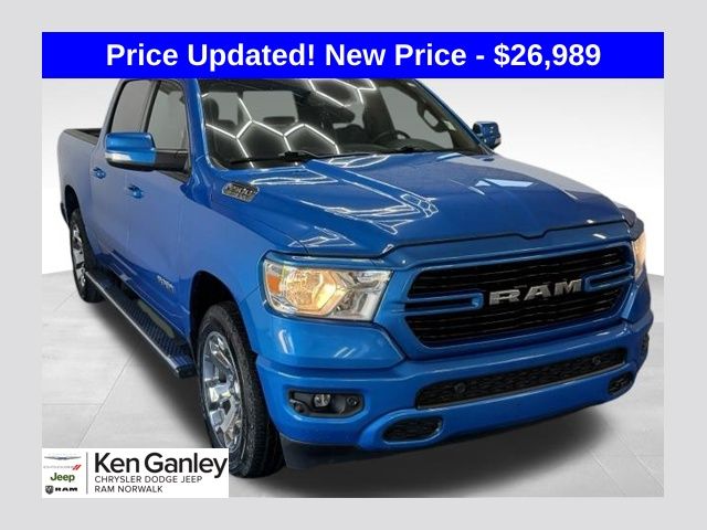 Hydro Blue Pearlcoat 2020 RAM 1500 Pickup Truck Four-Wheel Drive 8-Speed Automatic