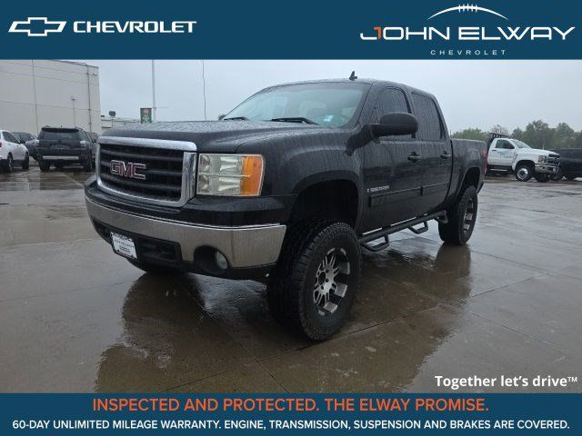 Onyx Black 2008 GMC Sierra 1500 SLE1 Crew Cab 4WD Pickup Truck Four-Wheel Drive 4-Speed Automatic Overdrive