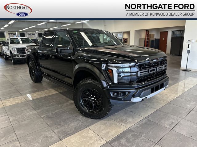 Agate Black Metallic 2025 Ford F-150 Raptor SuperCrew 4WD Pickup Truck Four-Wheel Drive Automatic