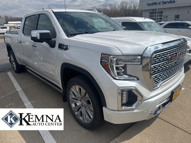 White Frost Tricoat 2021 GMC Sierra 1500 Denali Crew Cab 4WD Pickup Truck Four-Wheel Drive Automatic