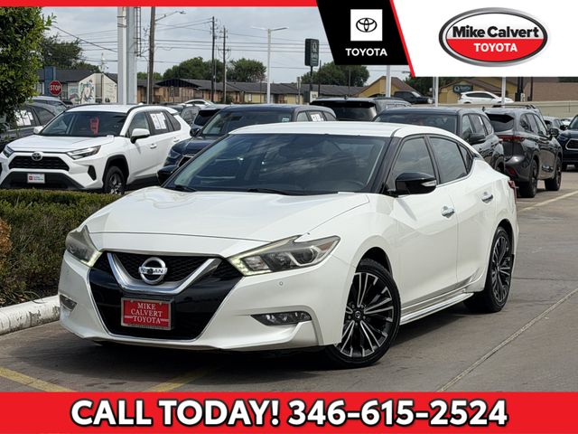 Pearl White 2017 Nissan Maxima Sedan Front-Wheel Drive Continuously Variable Transmission