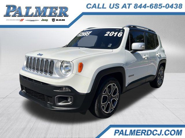 Alpine White 2016 Jeep Renegade Limited SUV / Crossover Front-Wheel Drive 9-Speed Automatic
