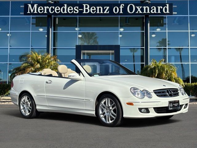 Arctic White 2008 Mercedes-Benz CLK 350 Coupe Rear-Wheel Drive 7-Speed Automatic Overdrive