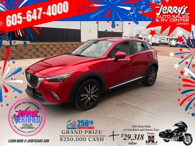 Soul Red Metallic 2016 Mazda CX-3 Grand Touring SUV / Crossover Front-Wheel Drive 6-Speed Automatic