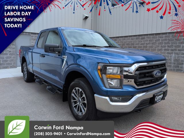 Atlas Blue Metallic 2023 Ford F-150 Pickup Truck Four-Wheel Drive Automatic