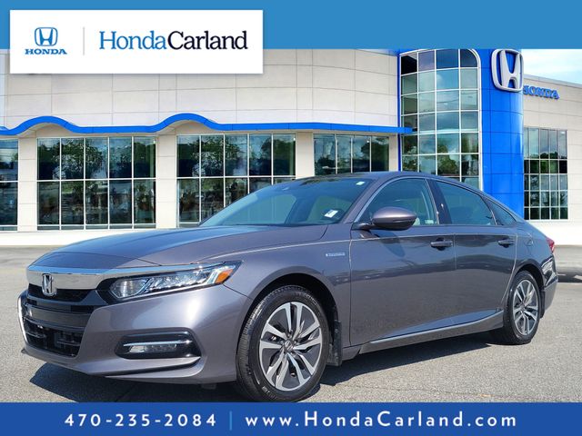 Gray (Modern Steel Metallic) 2018 Honda Accord Hybrid Sedan Front-Wheel Drive Continuously Variable Transmission