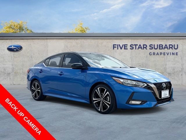 Electric Blue Metallic/Super Black 2022 Nissan Sentra SR FWD Sedan Front-Wheel Drive Continuously Variable Transmission