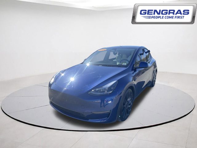 Blue 2024 Tesla Model Y SUV / Crossover All-Wheel Drive 1-Speed Automatic