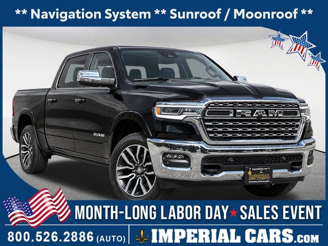 Diamond Black Crystal Pearlcoat 2025 RAM 1500 Pickup Truck Four-Wheel Drive 8-Speed Automatic