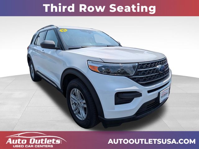 Oxford White 2021 Ford Explorer SUV / Crossover All-Wheel Drive Automatic