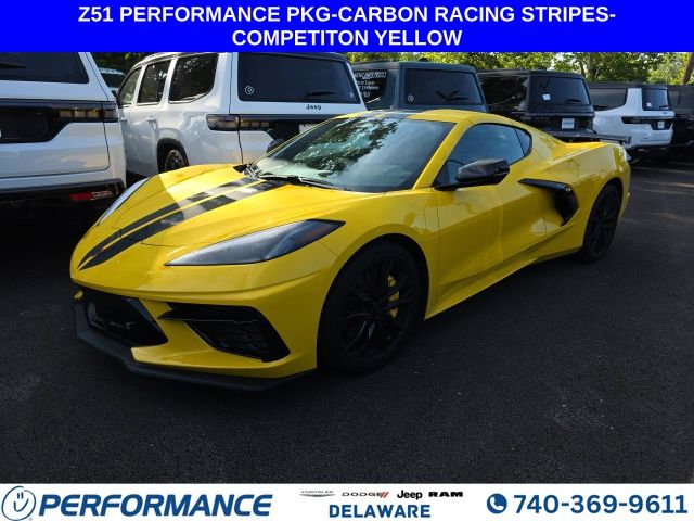 Competition Yellow 2025 Chevrolet Corvette Coupe Rear-Wheel Drive 8-Speed Dual Clutch