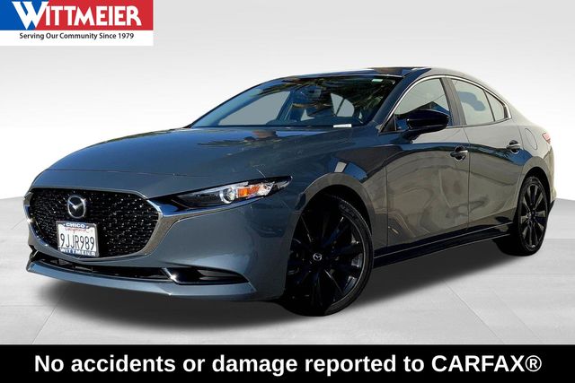 Polymetal Gray Metallic 2023 Mazda MAZDA3 2.5 S Carbon Edition Sedan AWD Sedan All-Wheel Drive 6-Speed Automatic