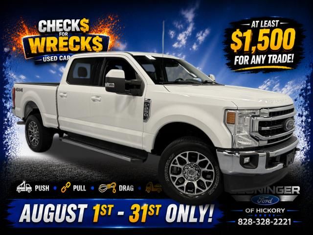 White Metallic 2021 Ford F-250 Super Duty Pickup Truck Four-Wheel Drive 6-Speed Automatic