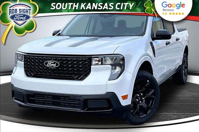 Space White Metallic 2025 Ford Maverick XLT SuperCrew AWD Pickup Truck All-Wheel Drive 8-Speed Automatic