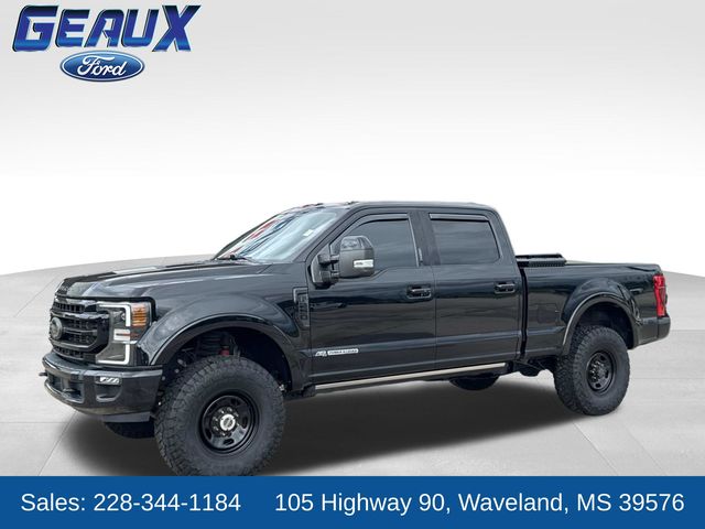 Black Metallic 2021 Ford F-250 Super Duty Lariat Crew Cab 4WD Pickup Truck Four-Wheel Drive Automatic