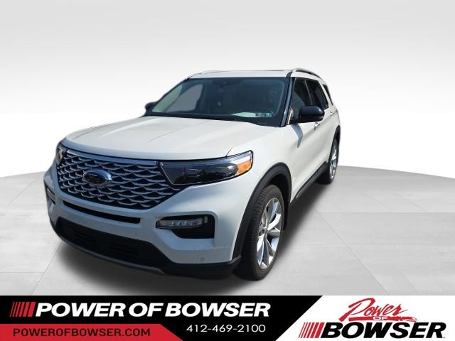 White Metallic 2022 Ford Explorer SUV / Crossover All-Wheel Drive Automatic