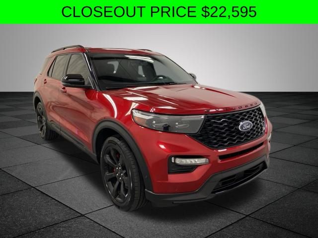 Rapid Red Metallic Tinted Clearcoat 2020 Ford Explorer SUV / Crossover All-Wheel Drive Automatic
