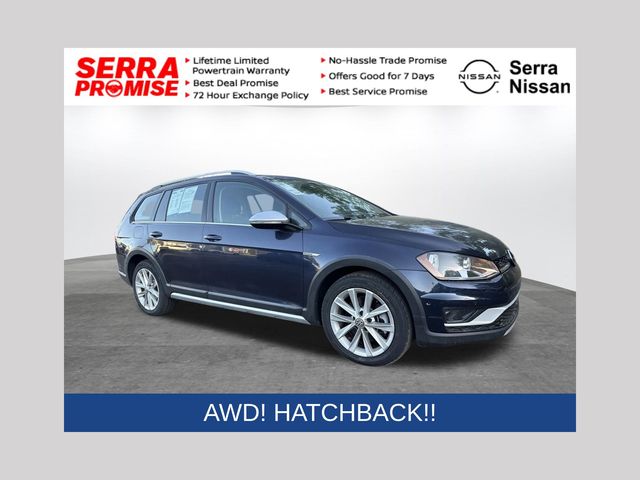 Blue 2017 Volkswagen Golf Alltrack SE 4Motion AWD Wagon All-Wheel Drive 6-Speed Dual Clutch