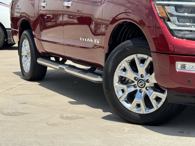 2020 Nissan Titan SL Red at Texan Dodge Chrysler Jeep Ram