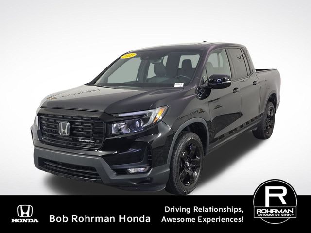 Black 2023 Honda Ridgeline Pickup Truck All-Wheel Drive 9-Speed Automatic