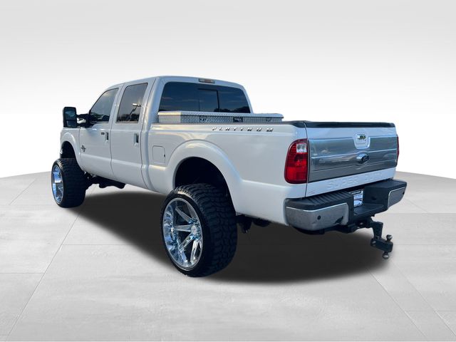 2014 White Platinum Clearcoat Metallic Ford F-250SD Platinum 4X4 Truck