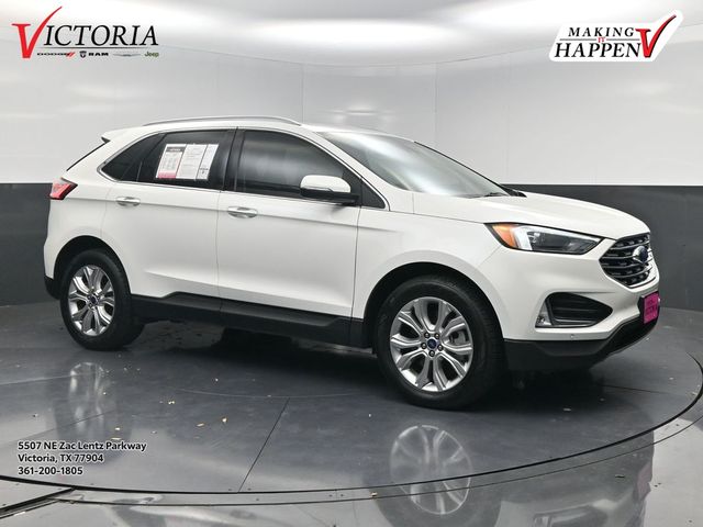 2022 Ford Edge Titanium White at DeMontrond Auto Country