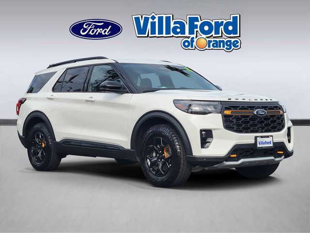 Star White Metallic Tri-Coat 2026 Ford Explorer SUV / Crossover All-Wheel Drive Automatic