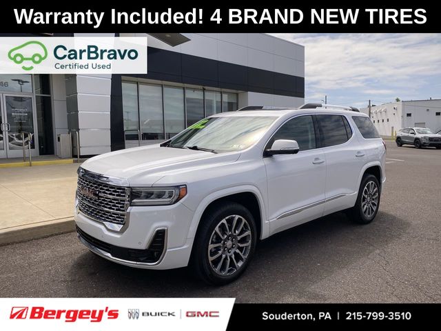 White Frost Tricoat 2022 GMC Acadia SUV / Crossover Four-Wheel Drive 9-Speed Automatic